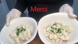 Comment faire une salade de crevettes crémeuse [upl. by Recor]