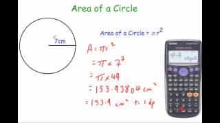 Area of a Circle  Corbettmaths [upl. by Branscum772]