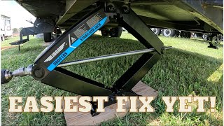 Replacing the Stabilizer Jacks on a 2013 Rockwood Mini Lite Camper [upl. by Reta660]