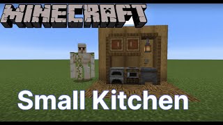 Minecraft Small Kitchen [upl. by Ebenezer649]