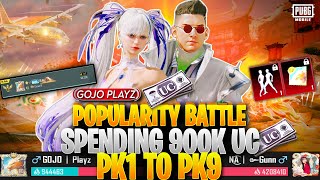 Popularity Battle Journey Pk1 to Pk9 I 900KUc Spended🤯on Popularity Battle I How to Win Pop Battle [upl. by Skyler]