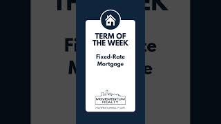 🔓 Unlocking Real Estate Education This weeks term is FixedRate Mortgage fixedratemortgage [upl. by Matthei]