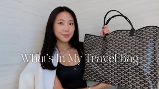 GOYARD ST LOUIS TOTE GM • WHATS IN MY TRAVEL BAG [upl. by Evelyn767]