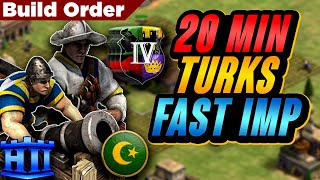 IMP BY 20 MINUTES Turks Fast Imperial Age Build Order Tutorial  AoE2 [upl. by Yelsgnik]