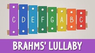 How to play Brahms Lullaby on a Xylophone  Easy Songs  Tutorial [upl. by Nyer]