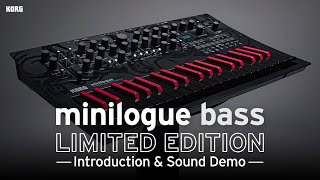 Korg minilogue bass  Introduction amp Sound Demo [upl. by Sidalg]