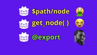 Stop using node and getnode in Godot 4 use this instead godot gamedev [upl. by Ylatan604]