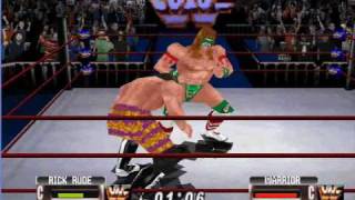 Ultimate Warrior Vs Rick Rude WWF No Mercy old school Wrestling [upl. by Eglanteen]