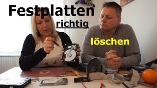 ► Festplatten richtig löschen  denn das Betriebssystem kann sich selbst nicht löschen [upl. by Notsew]