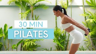 30 MIN FULL BODY WORKOUT  Power Pilates With Weights Intermediate [upl. by Eseerehc920]