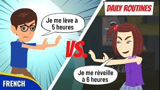 Describe your DAILY ROUTINE in FRENCH  French Speaking Practice for Beginners [upl. by Eibrik]