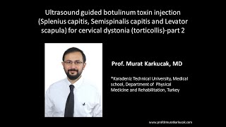 Ultrasound guided BTX injection Splenius capitis Semispinalis capitis and Levator scapula part 2 [upl. by Sato]