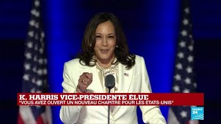 REPLAY  Discours de Kamala Harris viceprésidente élue des ÉtatsUnis [upl. by Notniuq]