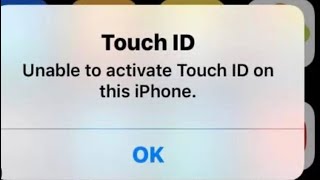 unable to activate touch id on this iPhone error on iPhone  iPad finger print not working on iPhone [upl. by Ococ491]