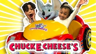 CHUCK E CHEESES Pretend Play Family Fun Review for Kids Indoor Play Area Children Activities Toys [upl. by Harias]