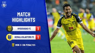 Highlights  Hyderabad FC 11 Kerala Blasters FC 31 penalties  Hero ISL 202122 Final [upl. by Ajssatsan]