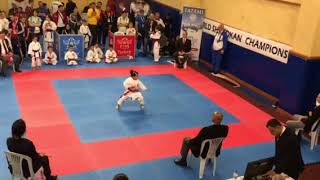 Anil 6 years old Gold medal world Karate shotokan championship turkey İstanbul WSF آنيل شريعت پن [upl. by Matronna]