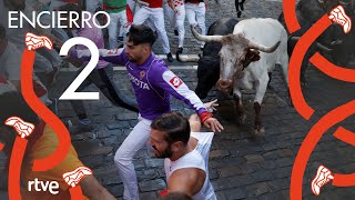 SEGUNDO ENCIERRO de San Fermín 2022  Toros de Fuente Ymbro [upl. by Lindsy176]