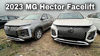 2023 MG Hector Facelift  a better version walkaround video [upl. by Adikram362]