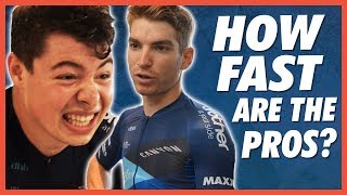 How FAST Are Pro Cyclists Average Joe Vs Pro [upl. by Anneehs]