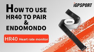 HR40｜How to Pair with Endomondo [upl. by Bonita880]