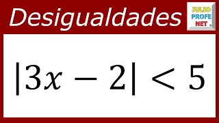 Desigualdades o inecuaciones con valor absoluto  Caso 1 [upl. by Elle]