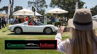 CONCORSO ITALIANO \ The World’s Largest Italian Car Show [upl. by Heuser]