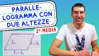 Parallelogramma con DUE ALTEZZE 🧠🤯🤩  2ª Media Tutorial per genitori [upl. by Nahallac]