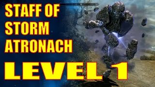 Skyrim Legendary  Level 1 SPECIAL OP The Staff of Storm Atronach [upl. by Onabru555]