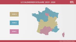 Découvrez le calendrier des vacances scolaires 20192020 [upl. by Krystin]