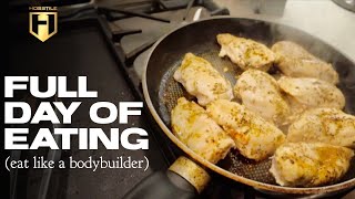 FULL DAY OF EATING eat like a bodybuilder  Fouad Abiad [upl. by Yelyab576]