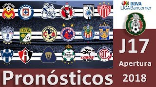 Pronosticos Jornada 17 Ap2018 LigaMx  G‪⚽️L [upl. by Dduj]