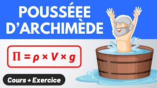 POUSSÉE DARCHIMÈDE ✅ Explications formule amp calcul  Cours  Exercice [upl. by Amory26]