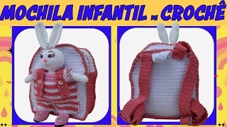 Mochila Infantil de Crochê [upl. by Janessa]