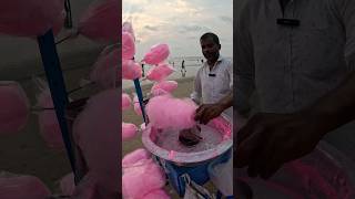 Candy floss for just 20 rupees😍 shorts streetfood ytshorts inseriesfood [upl. by Amara]