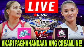 CREAMLINE VS AKARI  AKARI PAGHAHANDAAN ANG CREAMLINE PVL ALL FILIPINO CONFERENCE 2024 pvllive [upl. by Nevaeh]