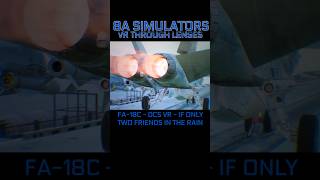 FA18C DCS VR  IF ONLY  TWO FRIENDS IN THE RAIN 8asims vr 8asimulators dcs navy topgun [upl. by Clava]