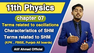 Terms related to Oscillations class 11 characteristics of simple harmonic motion terms related SHM [upl. by Eelsel]