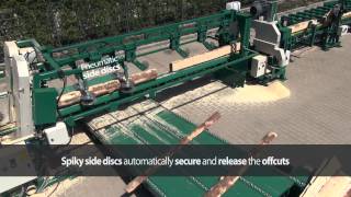 WoodMizer SLP2 Smart Log Processing Line [upl. by Dnomrej]