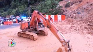 Updated Landslide causes massive jam in KL [upl. by Seligmann329]