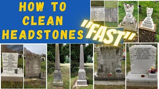 How to Clean HeadstonesGravestone Fast [upl. by Floyd637]