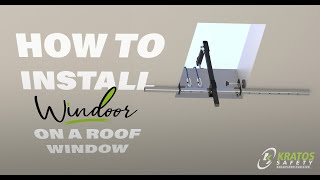 How to install WINDOOR on a roof window  KRATOS SAFETY anchorage bar [upl. by Gaelan]