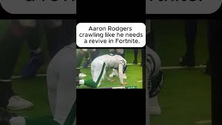 Aaron Rodgers crawling like he needs a revive in Fortnite [upl. by Elle274]