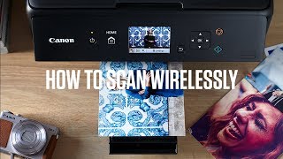 Canon PIXMA TS Series How to scan wirelessly [upl. by Lenoil]