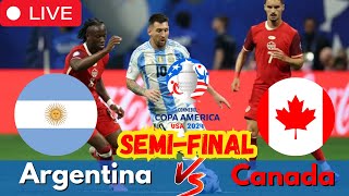 Argentina Vs Canada 20 Copa America 2024 Semi Final Highlights  ARG VS CAN football [upl. by Allain]