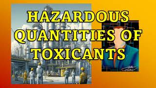 Quantities of Toxicants Chemical Process Safety [upl. by Antipas]