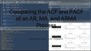 Comparing the ACF and PACF of an AR MA and ARMA Process in R [upl. by Kato]