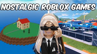 Playing NOSTALGIC Roblox Games [upl. by Annuaerb]