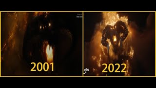 Rings of Power amp LOTR Balrog Comparison  2001 vs 2022 [upl. by Melamie]