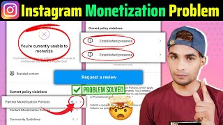 Instagram Established Presence Kya Hai  Instagram Partner Monetization Policies [upl. by Schubert]